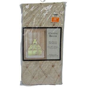 Crystal Brook Ivory Valance Pair + Tier Pair